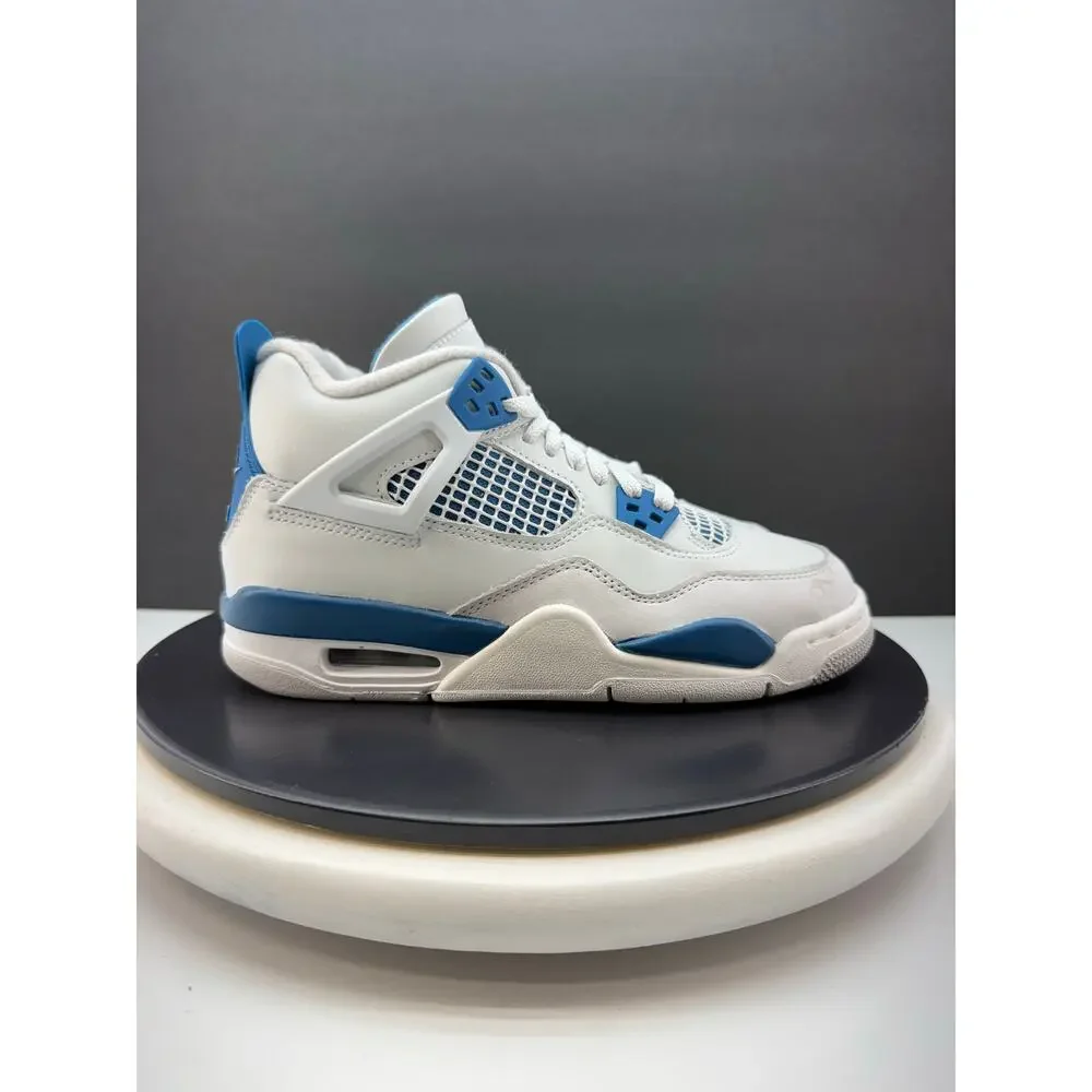 Air Jordan 4 Retro Military Blue GS 2024 Size‎ 5Y Womens 6.5 Sneakers HF4281-141